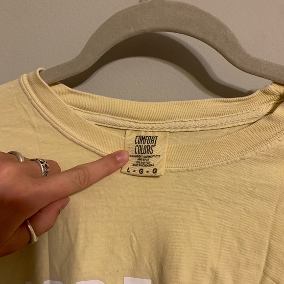 COMFORT COLORS YELLOW T-SHIRT - Picture 3 of 3